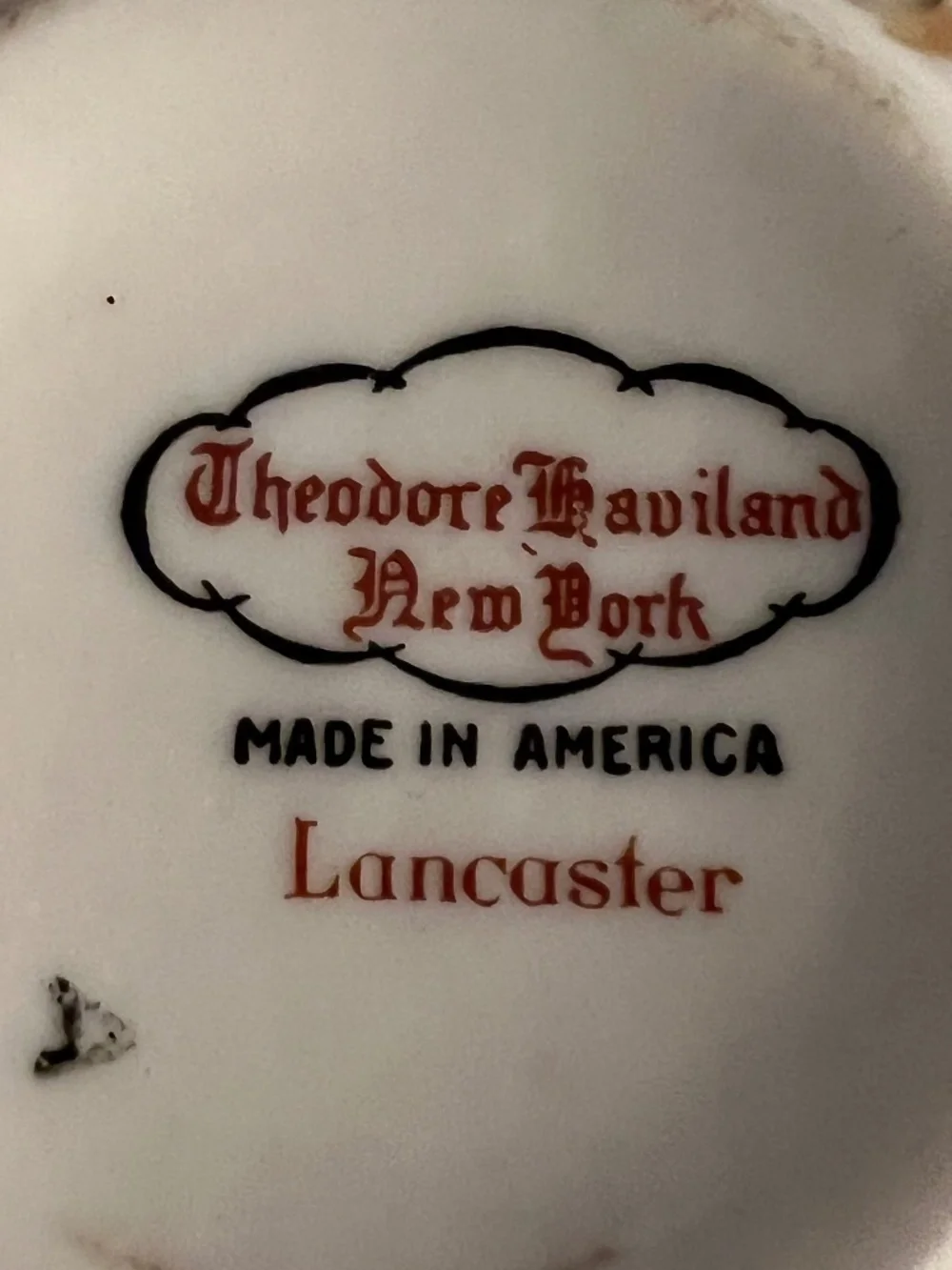 Theodore Haviland Lancaster Teacups and Saucers 4 Sets